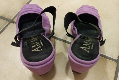 Damen pumps 38 AMARANTI VERO CUOIO