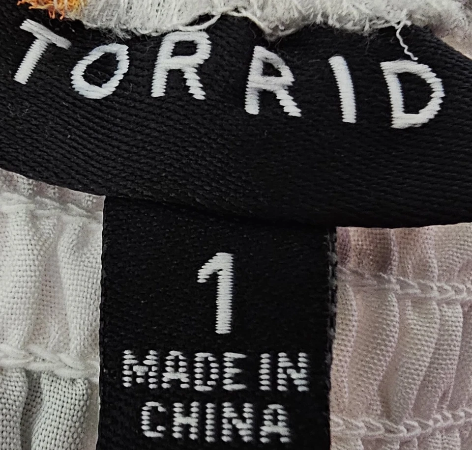 Camisa Top Blusa Torrid Mujer Talla 1 1X 14W/16W Multicolor Floral NUEVA Foto 2 de 4