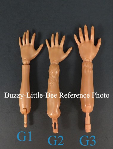 Monster High Doll G2 Clawdeen Wolf Pair of Replacement Arms SEE DESCRIPTION - Picture 2 of 3