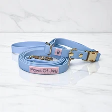 Adjustable Blue Dog Set Elegant Style, Waterproof Small Size Durable Stylish