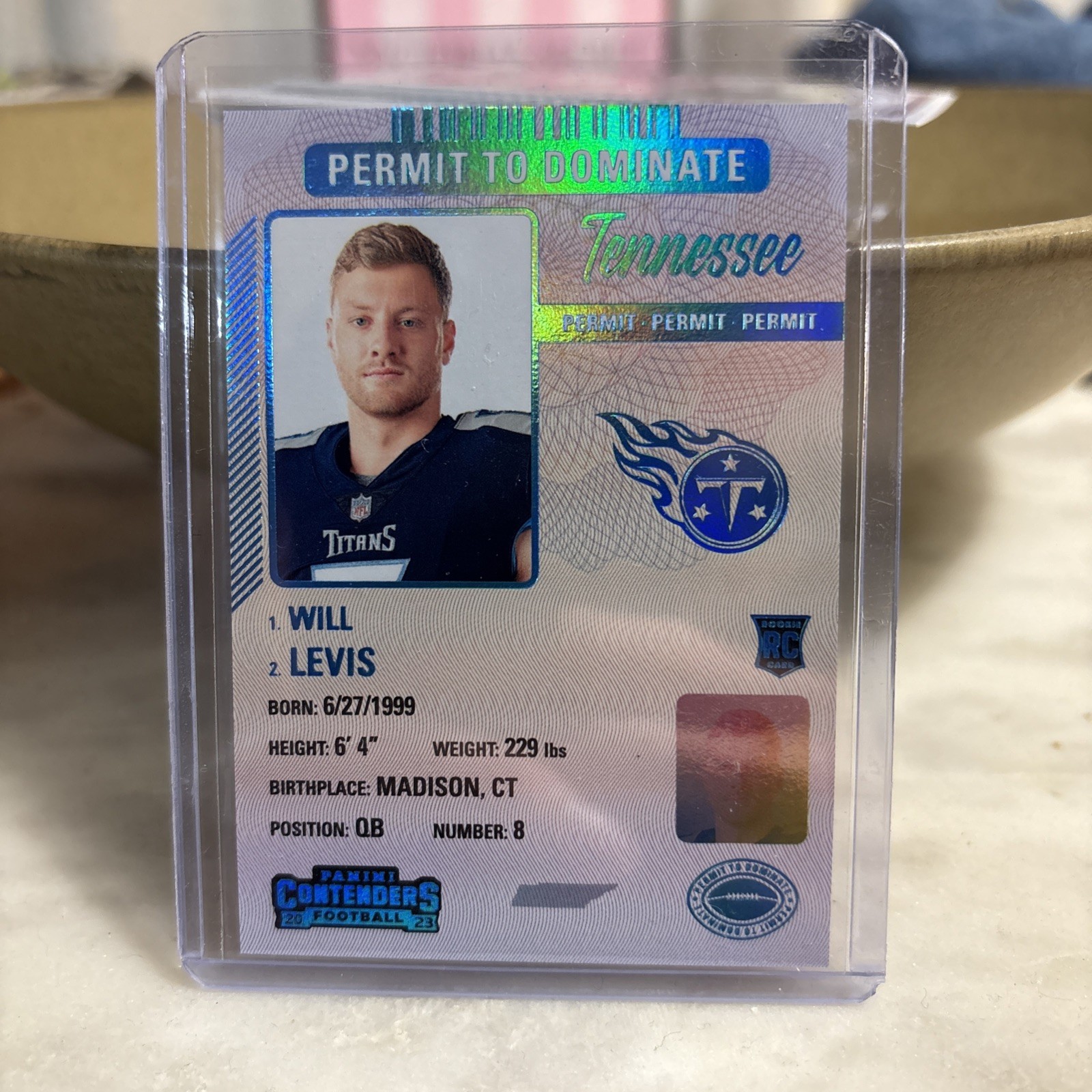 2023 Contenders License to Dominate Will Levis Titans Case Hit SSP