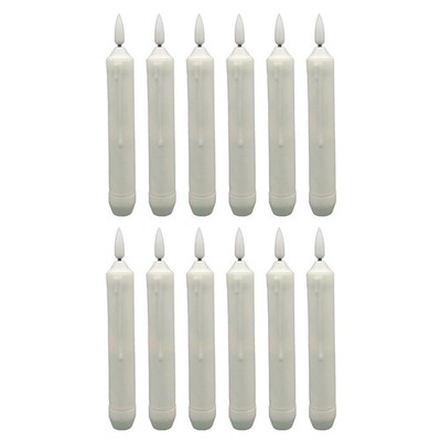12 Pcs Flammenlose LED-Leuchten Flackernder Kerzeneffekt Teelichter Flameless