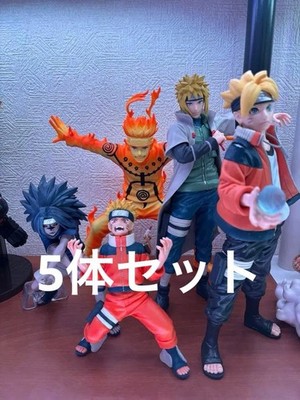 NARUTO Figure Set 5 Pieces Naruto Sasuke Boruto Minato Collectible Anime Toys