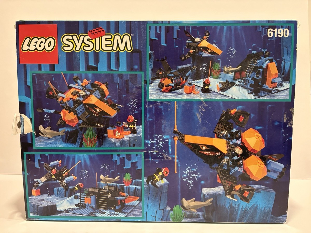 Lego 6190 Shark's Crystal Cave, Aquazone 1996, Complete With Box