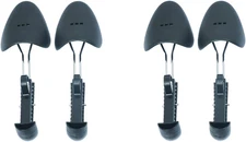 2 Pairs Plastic Shoe Trees for Men (Black)