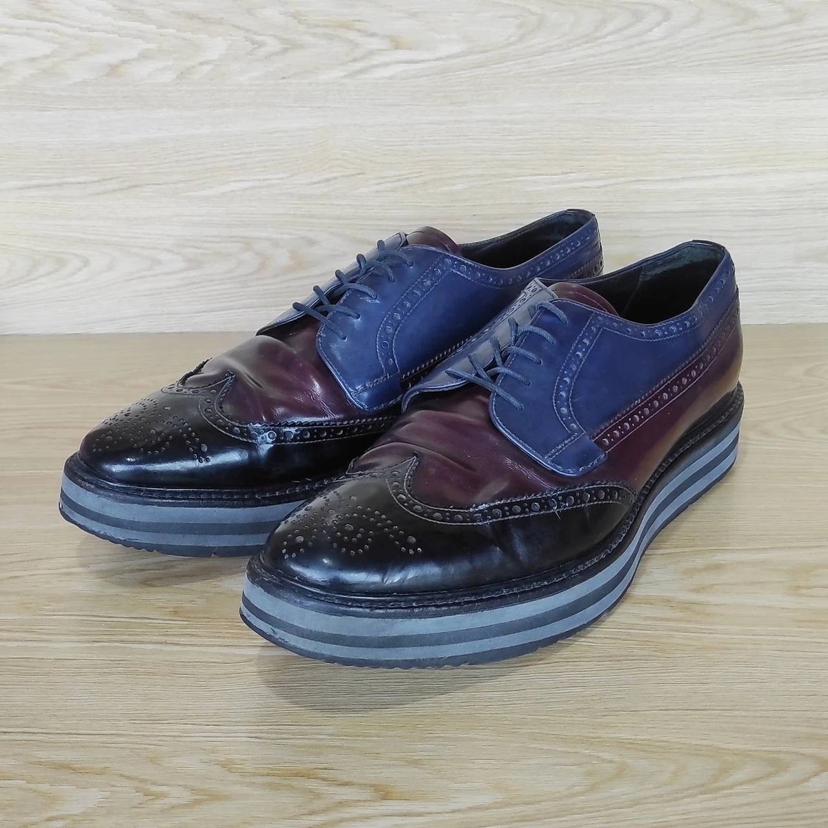 PRADA Wing Tip-Men's Dress Shoes for sale | eBay