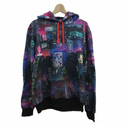 A Bathing Ape A BATHING APE NEON TOKYO PULLOVER HOODIE Parka Sweatshirt Long Sle
