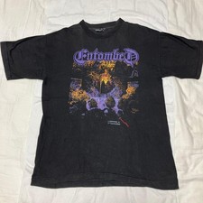 Entombed 1990 CLANDESTINE T-Shirt L Genuine