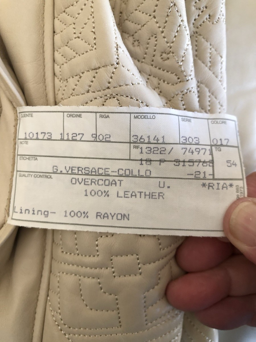 Gianni Versace Couture Leather Coat View 3