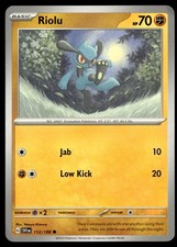 Riolu Pokemon Scarlet & Violet Base Set 112/198 MP