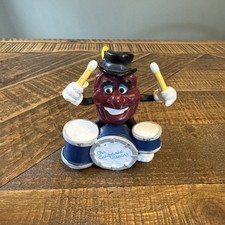 Vintage 1988 Calrab Applause California Raisins 3 PVC Drummer Figure Toy