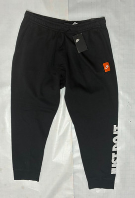 Nike Club Fleece Jogger Pants Mens XXL Black Standard Fit Taper Leg NWT