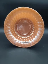 Anchor Hocking Peach Lustre Swirl Bowl