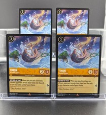Disney Lorcana Timon - Snowball Swiper 16/204 Winterspell Rare 4 Cards