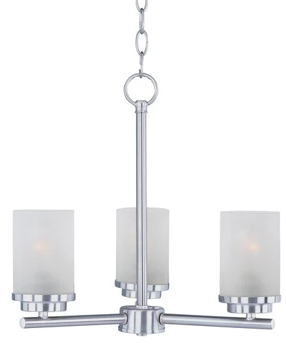 Maxim Lighting 10203FTSN Corona 3-Light Chandelier in Satin Nickel - Picture 2 of 2