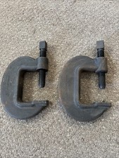 2   3-1/2&rdquo; BRIDGE C-CLAMP ARMSTRONG No. 3 USA WELDING INDUTRIAL VINTAGE TOOL