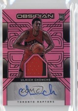 2024-25 Panini Obsidian Electric Etch Pink Flood 18/49 Ulrich Chomche Auto 0lh