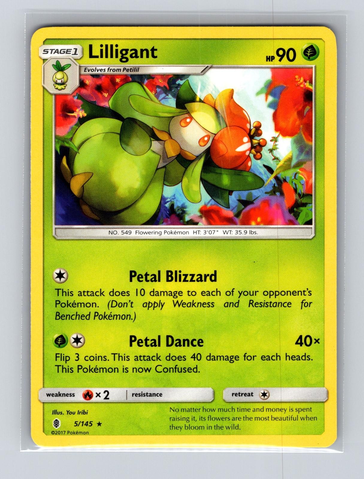 Lilligant 5/145 Rare Guardians Rising Pokemon Near Mint