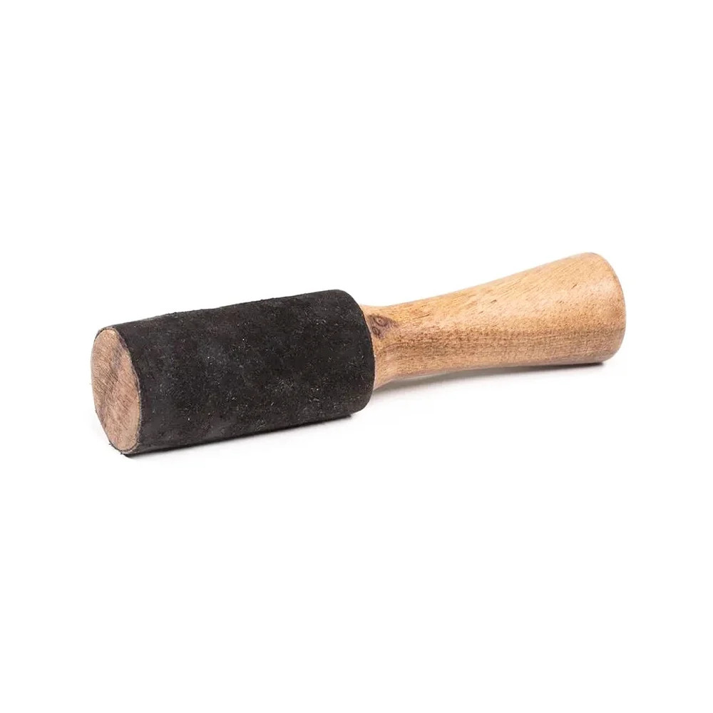 Singing Bowl Striker & Beater - 17cm Black Suede Rubbing Stick