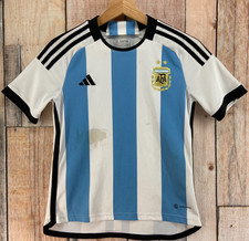 Adidas Argentina Youth Soccer Jersey 11-12Y 152 AFA Home Shirt Aeroready
