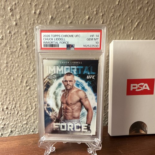 2026 Topps Chrome UFC Chuck Liddell Immortal Force #IF-14 PSA 10
