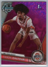 2023-24 Topps Bowman University Chrome Base - Fuchsia Mini-Diamond Refractor Tai