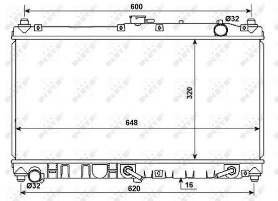 ✅Fits NRF 53977 RADIATOR  ⭐UK Seller⭐