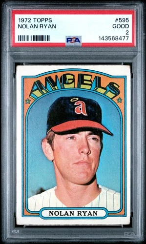 1972 Topps #595 Nolan Ryan California Angels PSA 2 *NEW SLAB*