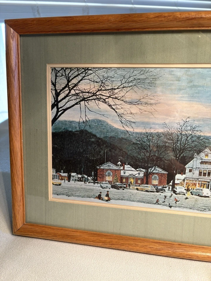 Norman Rockwell Home For Christmas impresión mate/enmarcado y biografía de impresión Foto 4 de 4