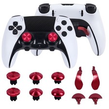 Metal Thumbstick Caps for PS5 Edge Controller with Paddles Back Buttons