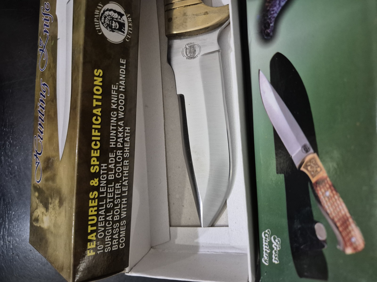 Chipaway Cutlery Gray Fox And Hunting Knife Fixed Blade Pair