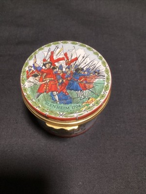 SELTENE 1980 HALCYON DAYS EMAILLE TROMMELBOX, BATTLE OF BLENHEIM LIMITIERTE AUFLAGE VON 300