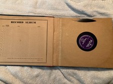 LOT OF 12 78 RPM RECORDS 1910'S-1940'S VICTOR LABEL RECORD BOOK