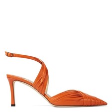 Jimmy Choo Basil 75 Pointed-Toe Slingback Pumps, Brand Size 40 US Size 10