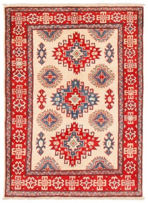 Hand Knotted Area Rug 4'0'' x 5'7'' Traditional Oriental Wool Carpet