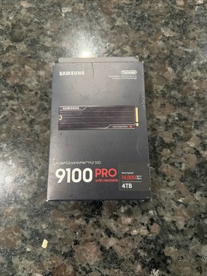 M58 Samsung 9100 PRO 4TB with Heatsink Internal SSD Gen 5x4 opened box