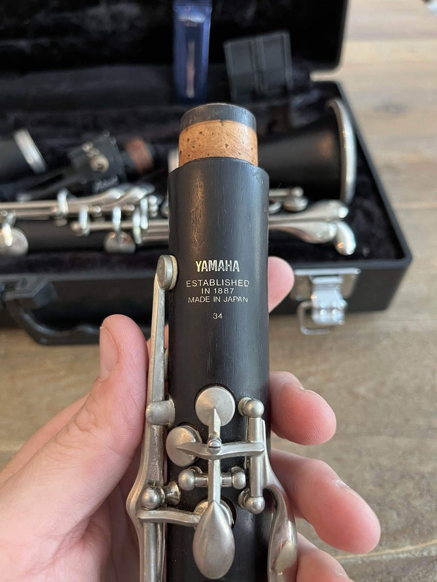Yamaha YCL-34 Grenadilla Wood Clarinet With Original Case FREE