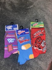 Novelty Fun Graphic Socks Bundle Various Sizes : Adult 18 Pairs