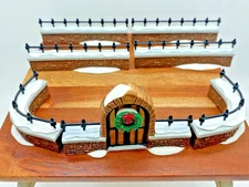 Vtg. Dept 56 Heritage Village Collection Church Yard Gate, Fence & Extensions
