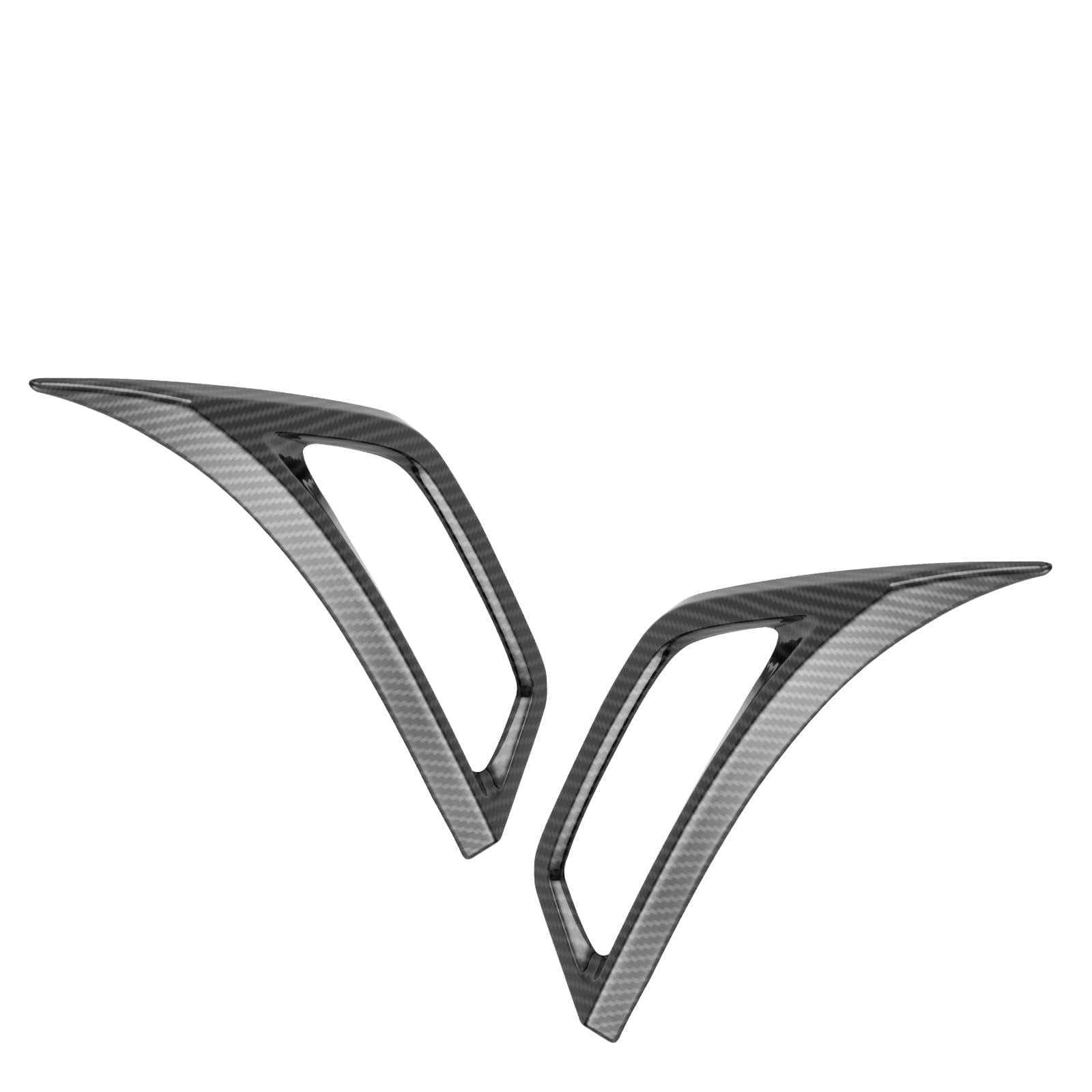 Front Wheel Fender Air Vent Cover Trim For Jeep Wrangler JL JT 18+ Carbon Fiber