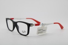 NEW RAY-BAN JUNIOR RB 1549 3652 BLACK RED GUNMETAL AUTHENTIC EYEGLASSES 46-15