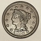 Photo of a 1850-P Large Cent from an eBay listing that sold on Jul 18, 2026