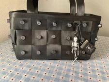 Harveys Seatbelt Skully Seatbelt Limited  Legacy Collection Purse Handbag Stud