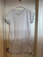 STYLISH! Madewell Size Medium Gray 100% Cotton Dress w/pockets!
