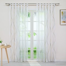 Gardinen Stores Vorhang Schlaufen Kräuselband Ösen Wellen Vorhängeschals Modern