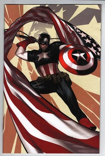 CAPTAIN AMERICA #1 Adam Hughes 1:500 Virgin Variant NM
