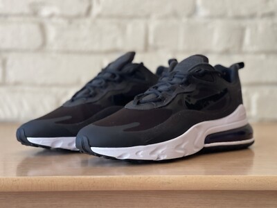 Nike Air Max 270 React Black / White Running CJ0619-002 Women Sz