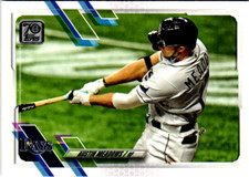 Austin Meadows 2021 Topps Series 1 70th Anniversary Card #86 Tampa Bay Rays MLB