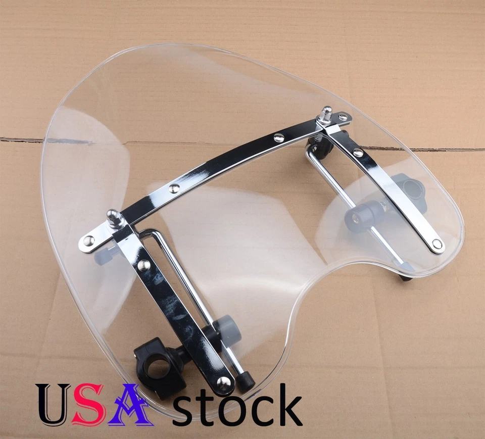 Clear Windscreen Windshield For Honda Rebel CMX250 Magna Shadow VT600 750 1100 - Image 3 of 3