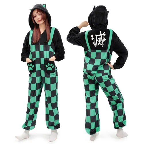 CUFISUR Anime Cosplay Pajamas Hooded Sleepwear for Women Halloween
